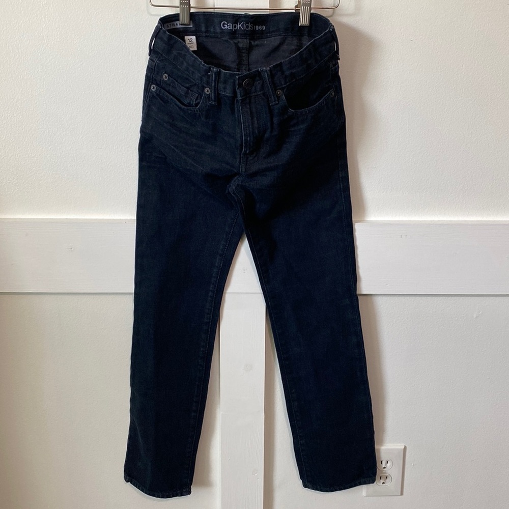 Gap Kids black straight leg jeans